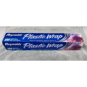 Vtg Reynolds Plastic Wrap Violet Purple 100 SQ FT Food Storage Bake Sale Holiday